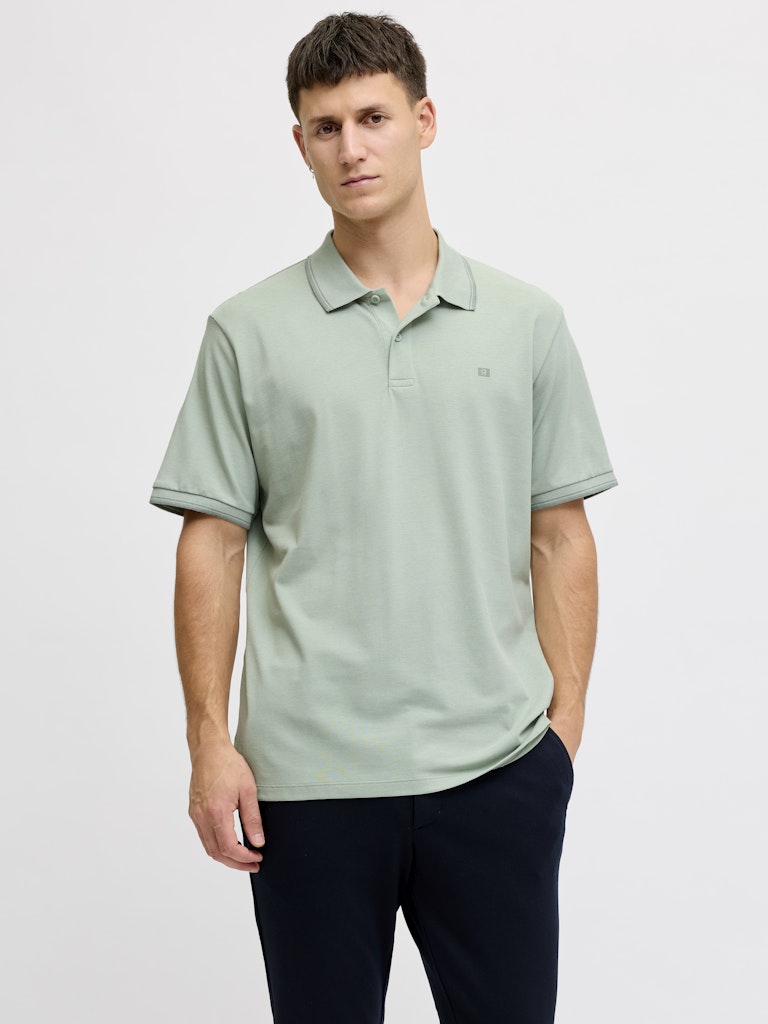 Rebel polo Zell Aqua Gray