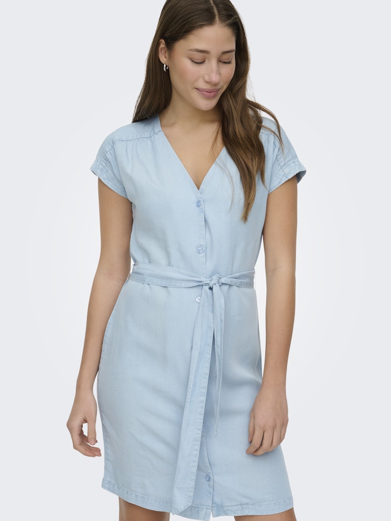 Only jurk Onlcharis  light blue denim
