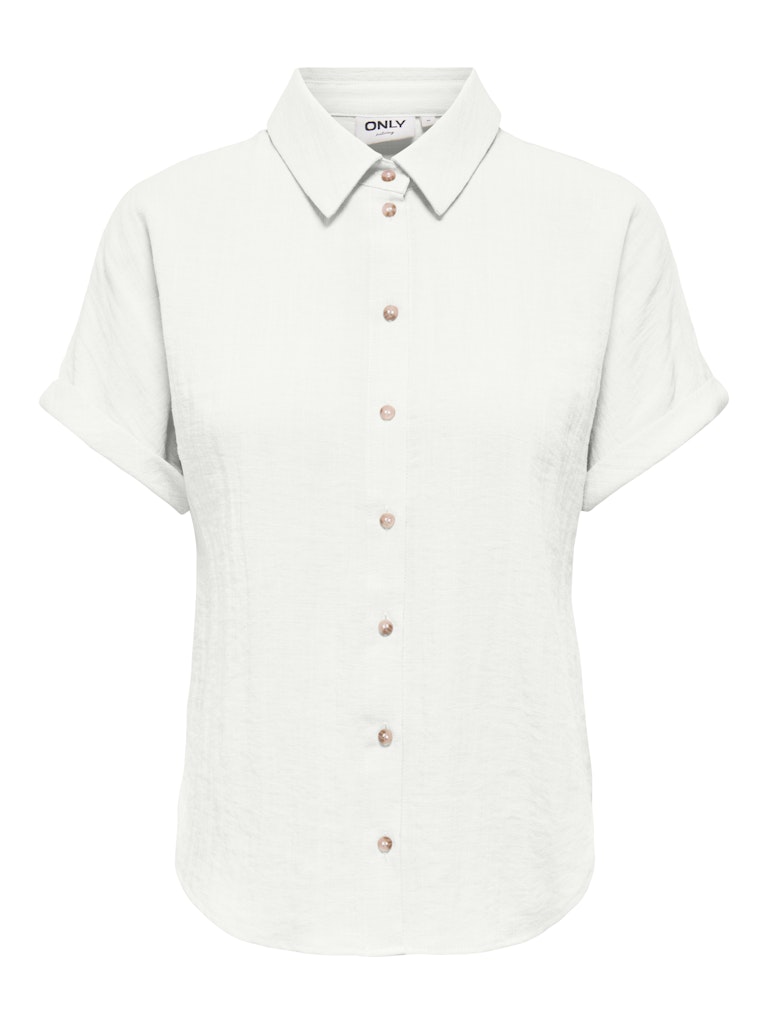 Only Blouse Lita linnen Bright white