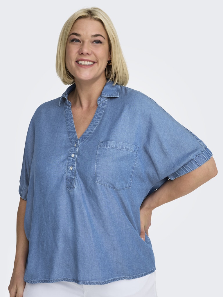 Carmakoma jurk  Charis Medium blue denim